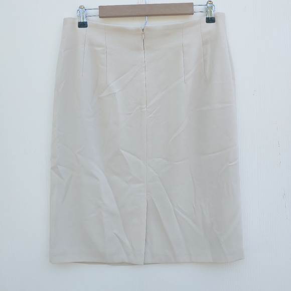 KTF by Kristinn Steinare Vintage Cream 2 Piece Jacket Suit Skirt Sz 14 - Picture 5 of 8